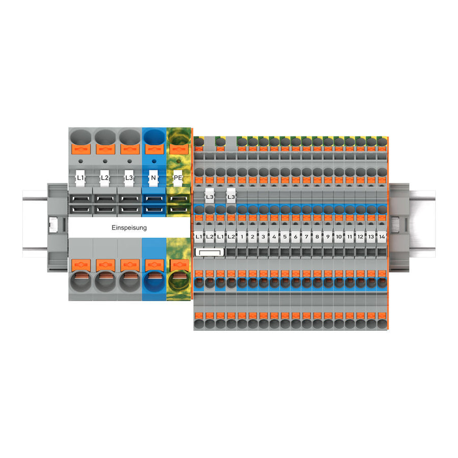 Topjob® S Fi/Ls principal distribution carte jeu avec bouton-poussoir – WAGO 821-111