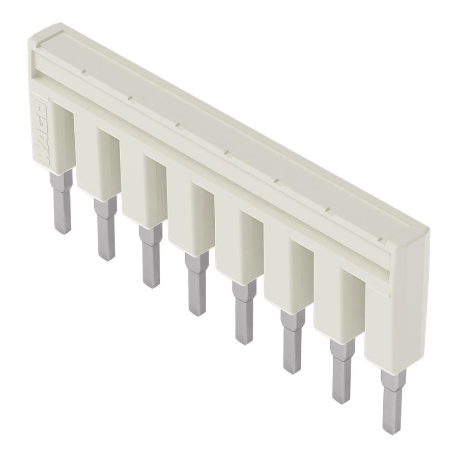 Cavalier 8 voies, gris clair, isolé – WAGO 2002-408 – lot de 25