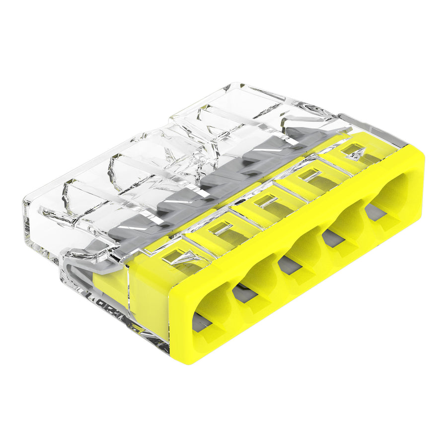 Wago - 100 Bornes de raccordement pour conducteurs rigides COMPACT - 5T max 2.5mm²