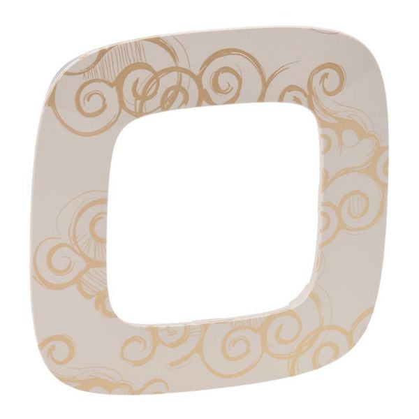 Plaque Valena Allure doré, IP20, IK04, 90 mm, 10 mm, 1 poste – Legrand 754351 – lot de 5