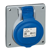 Prise industrielle pour montage sur panneau P17 2P+E, 2P, 16 A, 200/250 V, IP44 – Legrand 555184