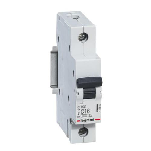 Disjoncteur modulaire RX³, 1P, 16A, courbe C, 6kA, 230V, 6000A – Legrand 419840