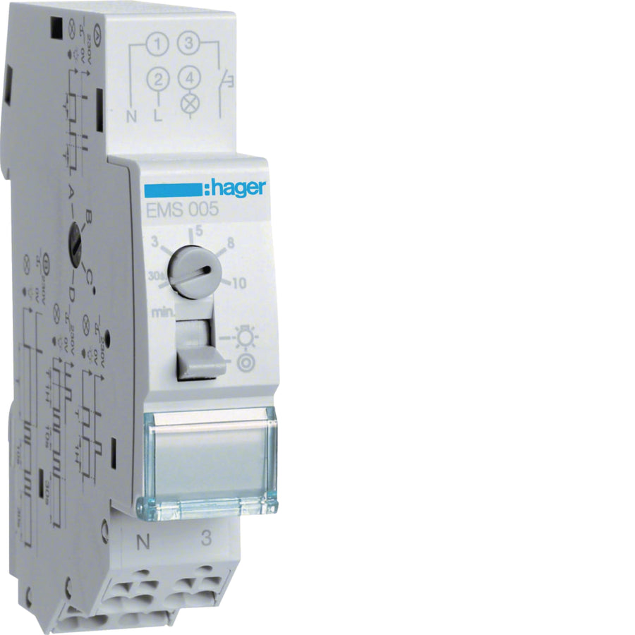 Multifunction Stair boîtier temps Lag interrupteur – Hager EMS005