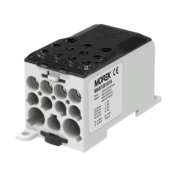 Répartiteur unipolaire 250/280 A Al / Cu - 11 sorties