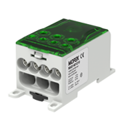 Répartiteur unipolaire OJL400A vert entrée 1xAl/Cu240 sortie 4x35/3x50mm² – MOREK MAB1401G10