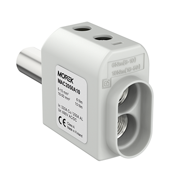 Connecteur SR2x50RB 2xAl/Cu 6-50mm² 690V – MOREK MAC2050A10