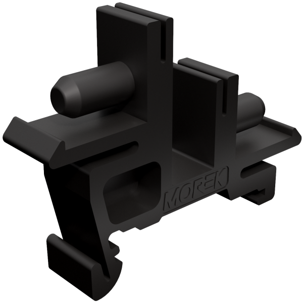 BB1 Noir, adaptateur pour rail DIN de bornier en laiton pour BB111 – Lot de 50 – MOREK MAD2003A21