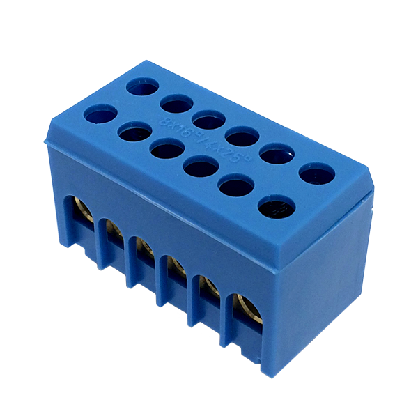 N6H-2 bleu 2p 8x16mm² IP20 Bornier de neutre – MOREK MAD2006N15