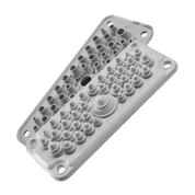 Plaque passe-câbles MC25/27 IP67 RAL 7035 gris (avec chevilles) – MOREK MBA1C27G11