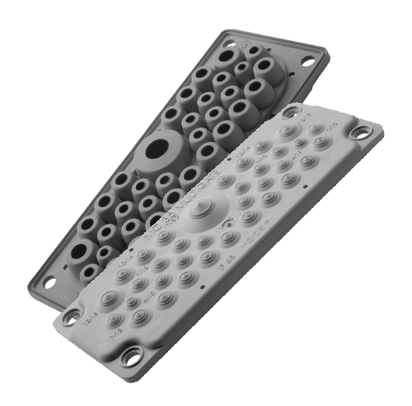 Plaque passe-câbles MC35 IP65 RAL 9005 noir UL94V-0 – MOREK MBA1N35B11