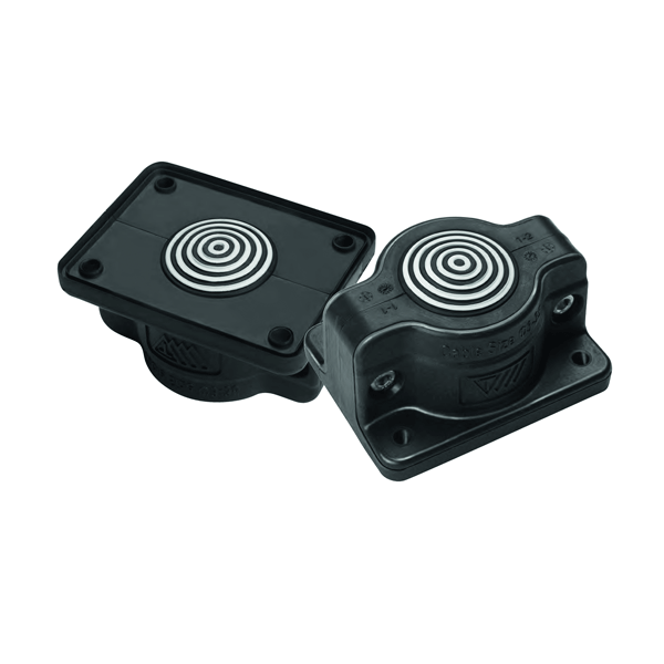 Plaque passe-câbles ouvrable SCG1 IP55 RAL 9005 noir UL94V-0 – MOREK MBA4N01B11