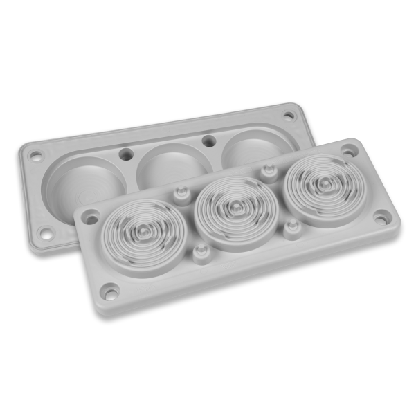 Plaque passe-câble RMC3 IP65 RAL 9005 Noir V-0 – MOREK MBA9N07B11