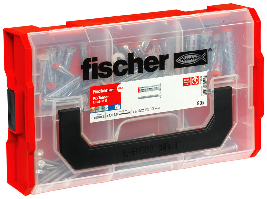 Coffret FixTainer 45 chevilles métalliques DuoHM + 45 vis TX – Fischer