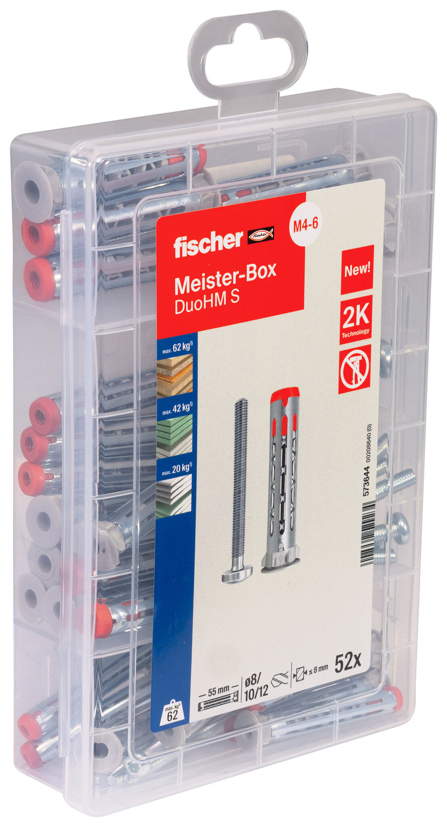 ProfiBox 26 chevilles métalliques DuoHM + 26 vis TX – Fischer
