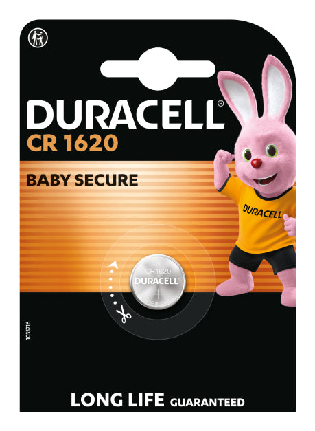 Pile au lithium CR1620, lot de 1 – Duracell 5000394030367 – lot de 10