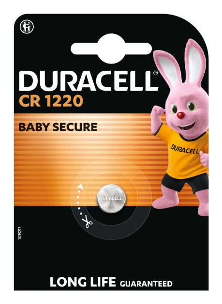 Pile au lithium CR1220, lot de 1 – Duracell 5000394030305 – lot de 10