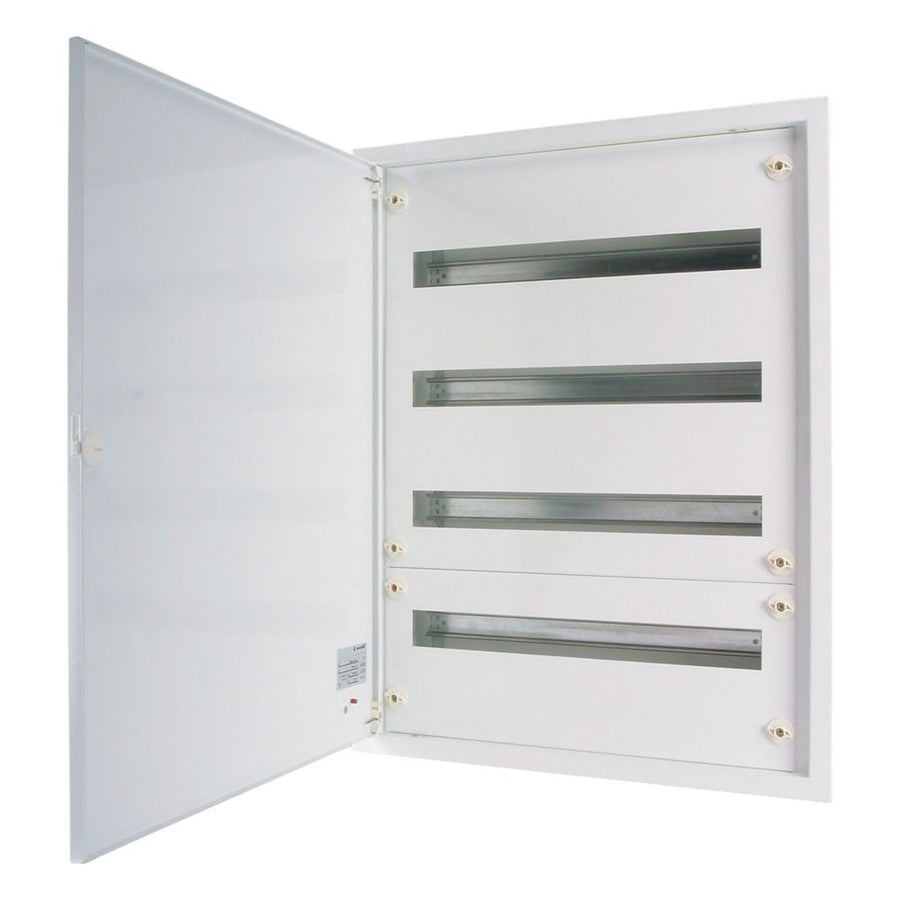Complete flush-mounted flat distribution board, blanc, 24 SU per row, 4 rows, type C – EATON 283049