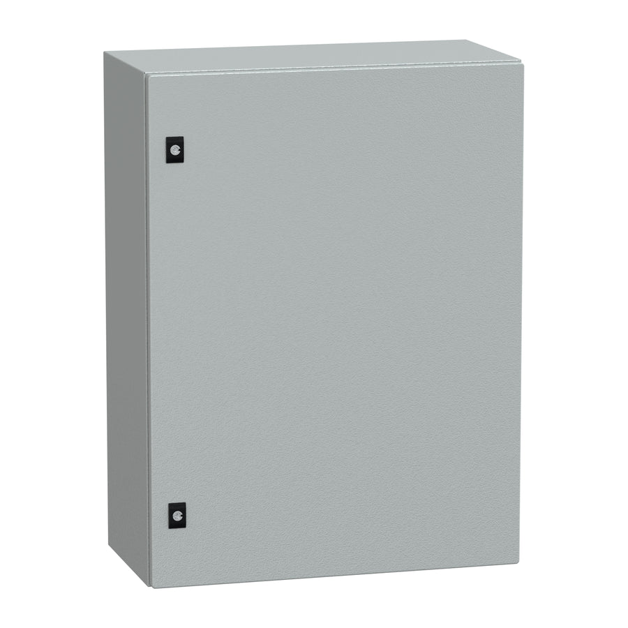 Porte Spacial CRN H800xW600xD300, IP66, IK10, Spacial CRN plein sans montage.plaque. H800xW600xD300 RAL7035.. – Schneider Electric NSYCRN86300