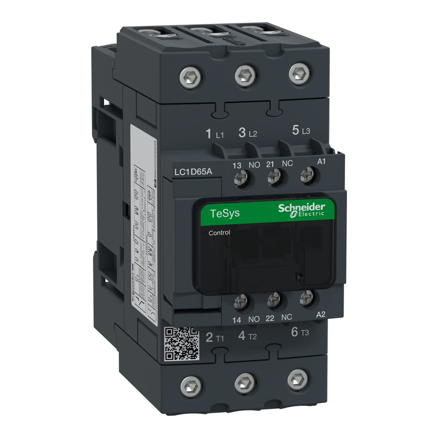 Schneider TeSys D Everlink - Contacteur 3P 65A AC-3 440V bobine 230 V CA 50/60 Hz - LC1D65AP7