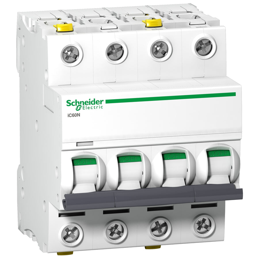 Disjoncteur modulaire Acti9 IC60N, 4P, 10A – Schneider Electric A9F04410