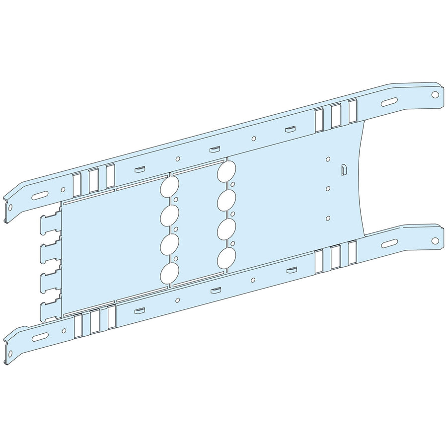 Plaque de montage PrismaSeT P VIGI, 4P, 250A, 192×650mm, blanc (RAL 9003), feuille acier – Schneider Electric LVS03412