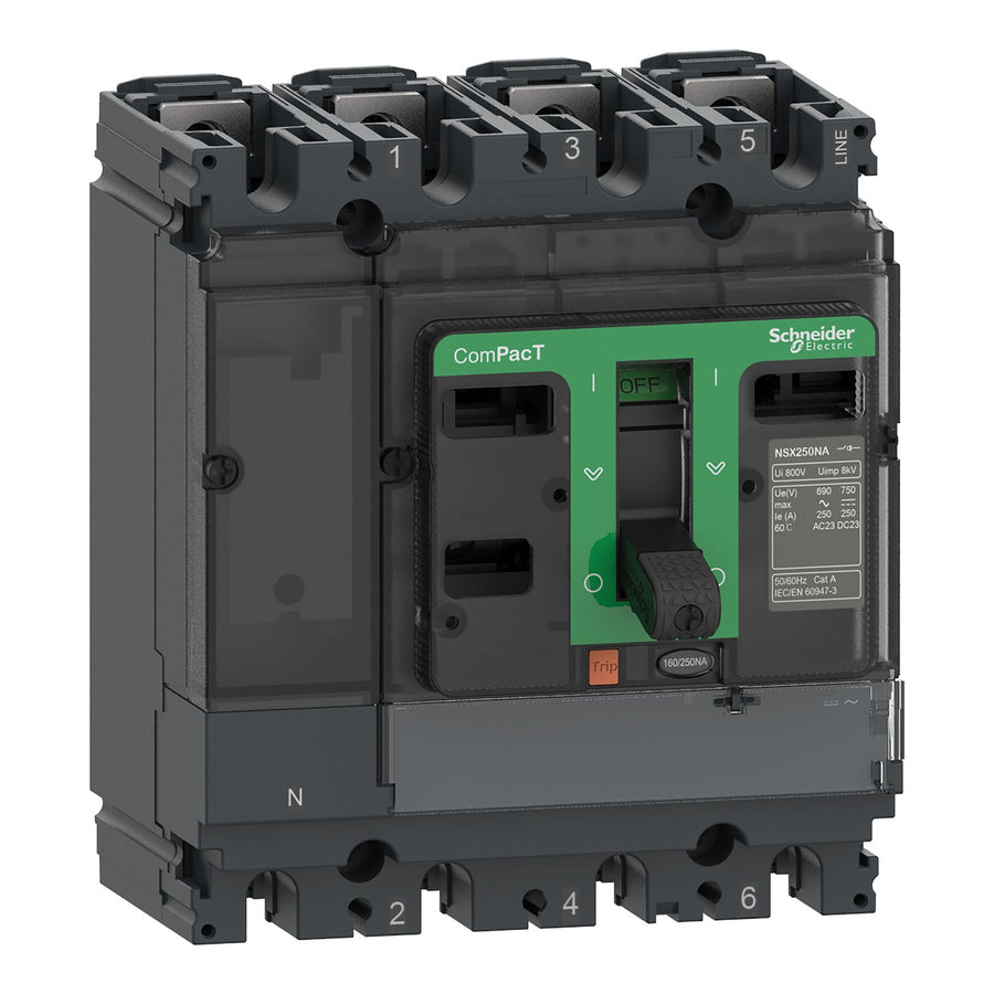 Schneider ComPacT NSX160NA - Interrupteur-sectionneur 160A 4P montage fixe - C164160S