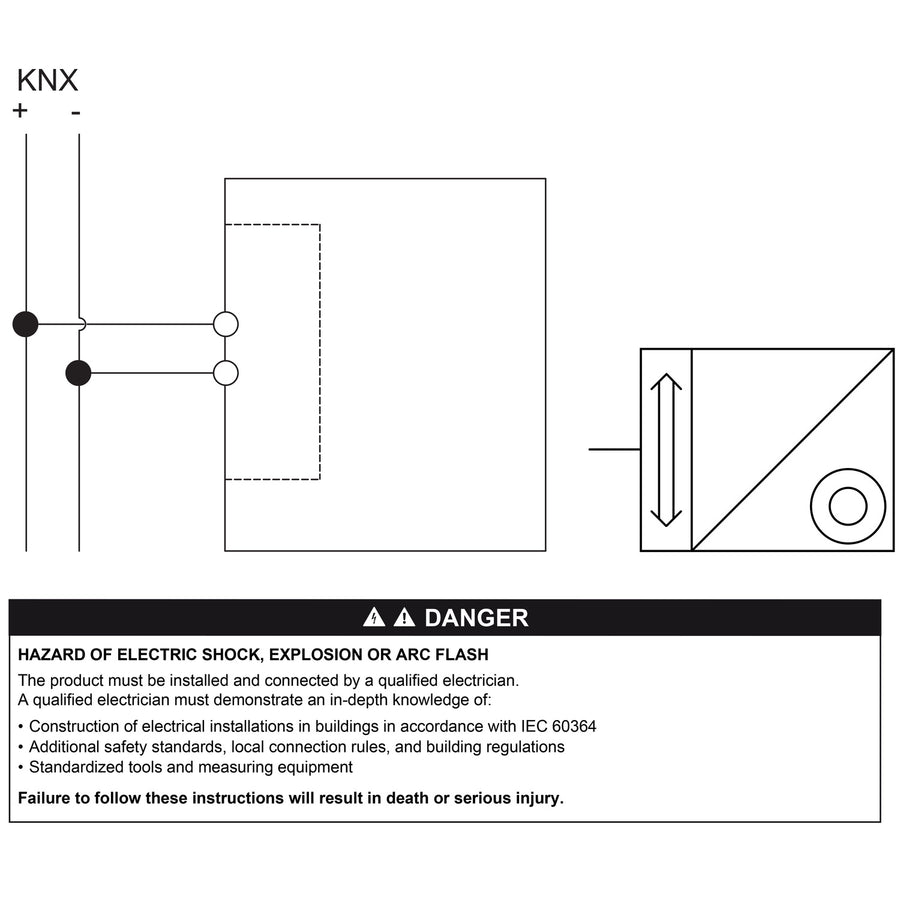 Bouton-poussoir SpaceLogic KNX, IP20, blanc, 4 poste(s) – Schneider Electric MTN617419