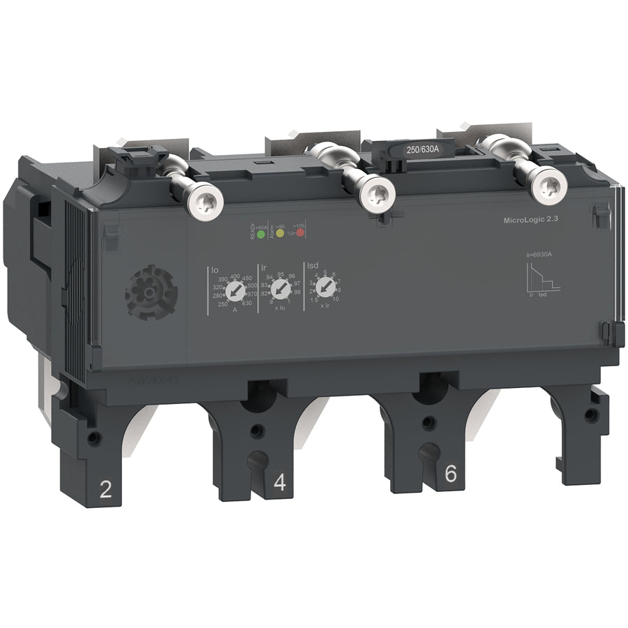 Schneider ComPacT NSX - Déclencheur MicroLogic 2.3 630A 3P3D pour NSX630 - C6332D630