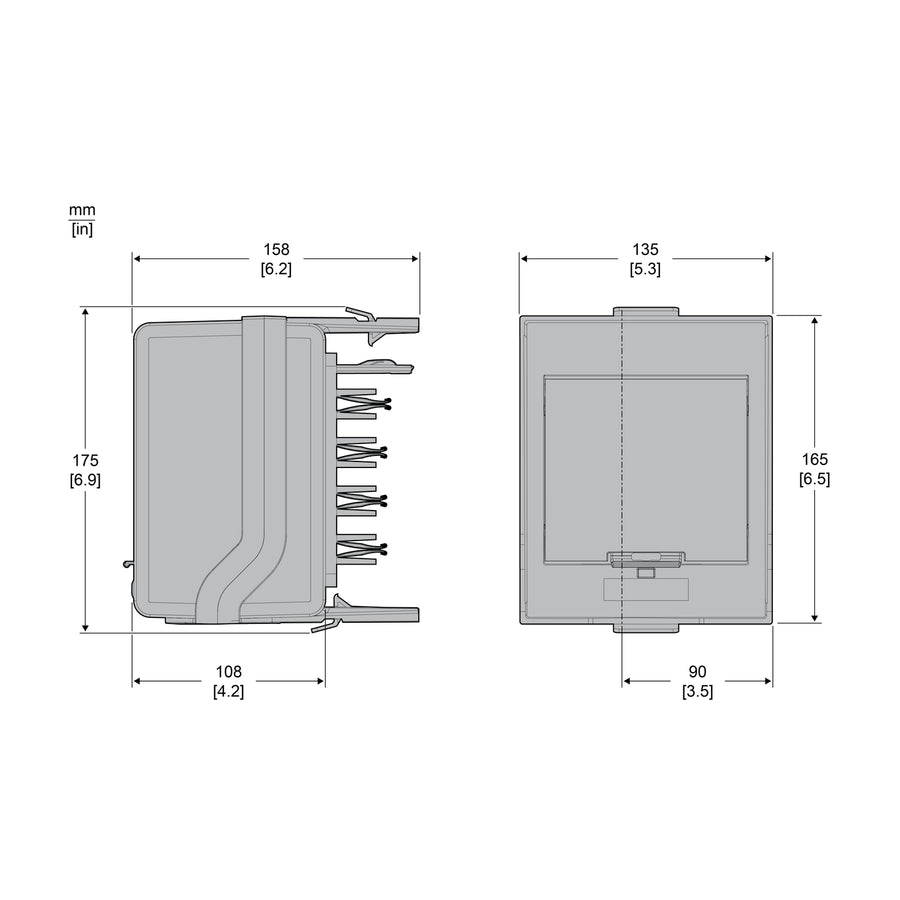 Boîtier de dérivation Canalis KS, 32 A, 230–690 V, IP55, rail DIN, blanc (RAL 9001) – Schneider Electric KSB32CM55