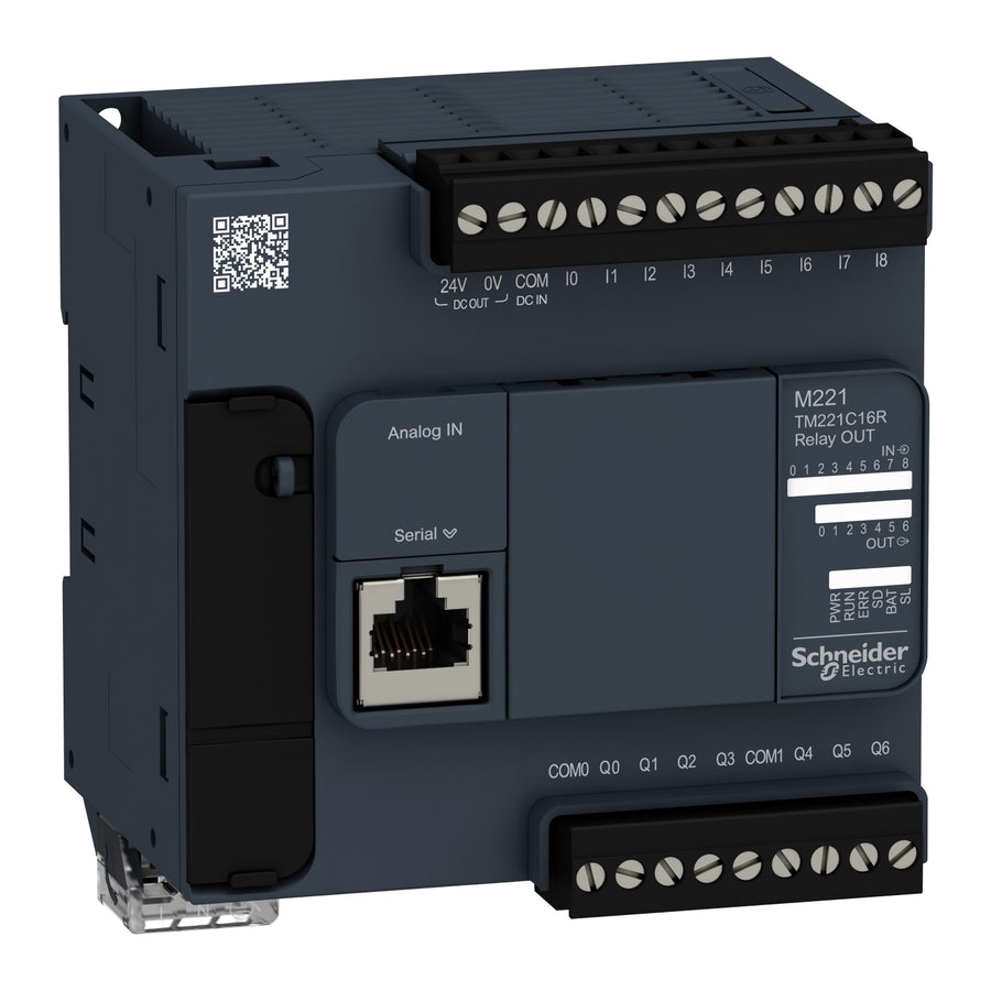 Contrôleur logique Modicon M221, 240V AC, IP20 – Schneider Electric TM221C16R