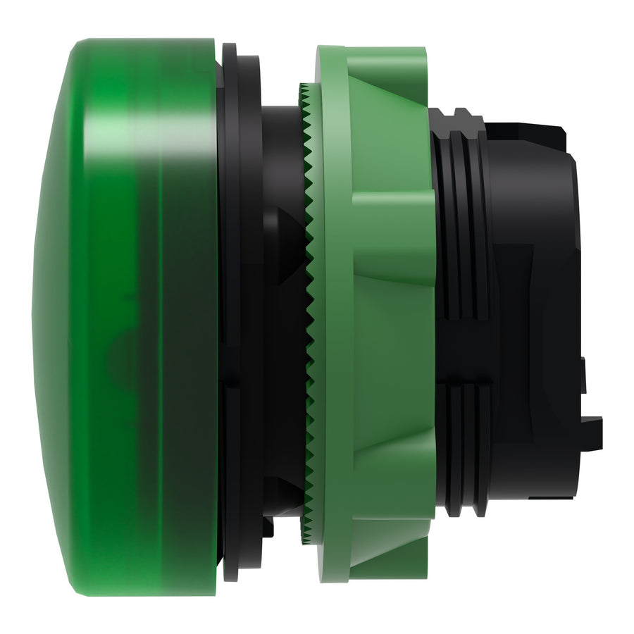 Tête de voyant lumineux Harmony XB5 ba9s, 22mm, IP66, vert, sans marquage lentille pour BA9s ampoule – Schneider Electric ZB5AV03