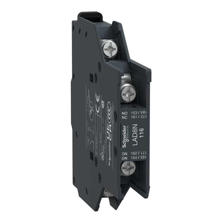 Bloc de contacts auxiliaires TeSys Deca, 1NO, IP20 – Schneider Electric LAD8N116