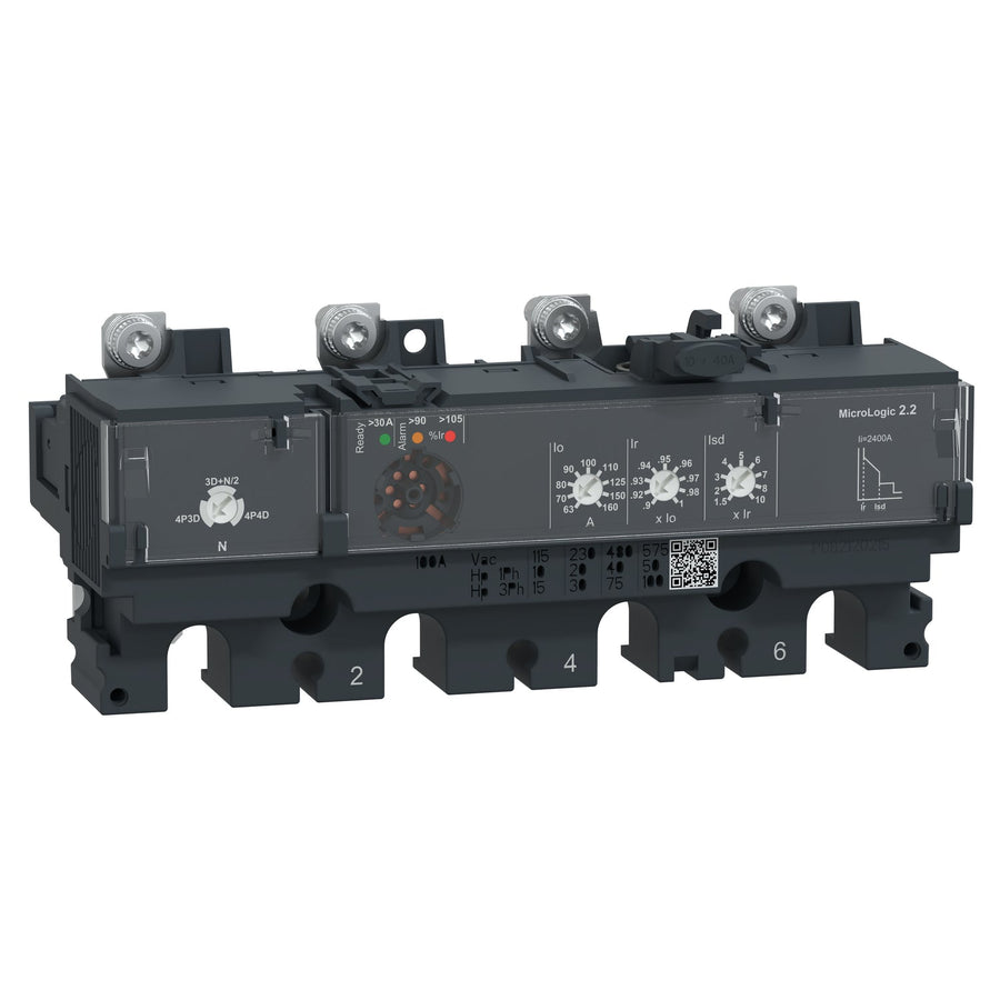 Schneider ComPacT NSX - Déclencheur MicroLogic 2.2 100A 4P4D pour NSX100-250 - C1042D100