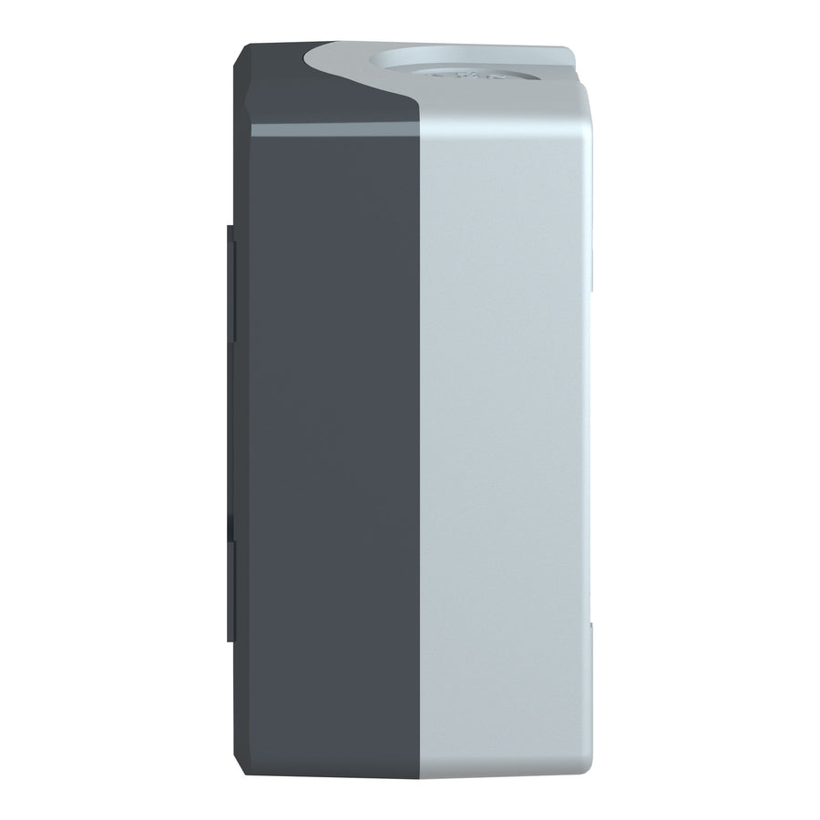 Poste de commande vide Harmony XALD, gris, IP66, polycarbonate, 2 coupure–outs, code de composition électrique: MF1 – Schneider Electric XALD02