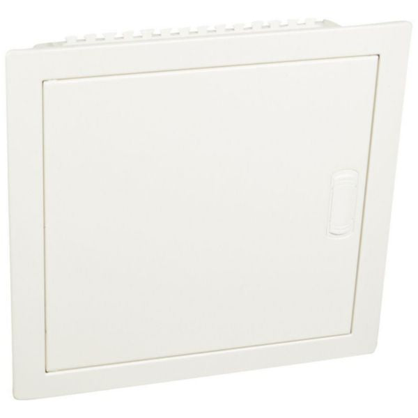 Porte en acier pour armoire 1 rangée × 12 modules IP40, montage encastré, largeur 330mm, hauteur 305mm, profondeur 90mm – Legrand 001531