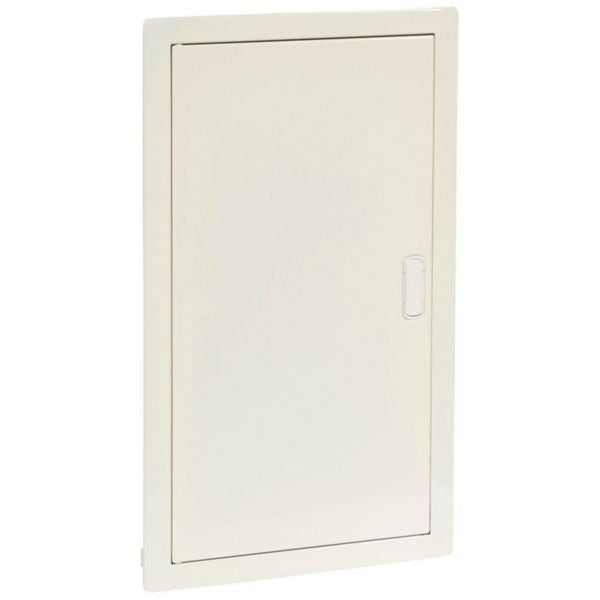 Porte en acier pour armoire 3 rangées × 12 modules IP40, montage encastré, largeur 330mm, hauteur 555mm, profondeur 90mm – Legrand 001533