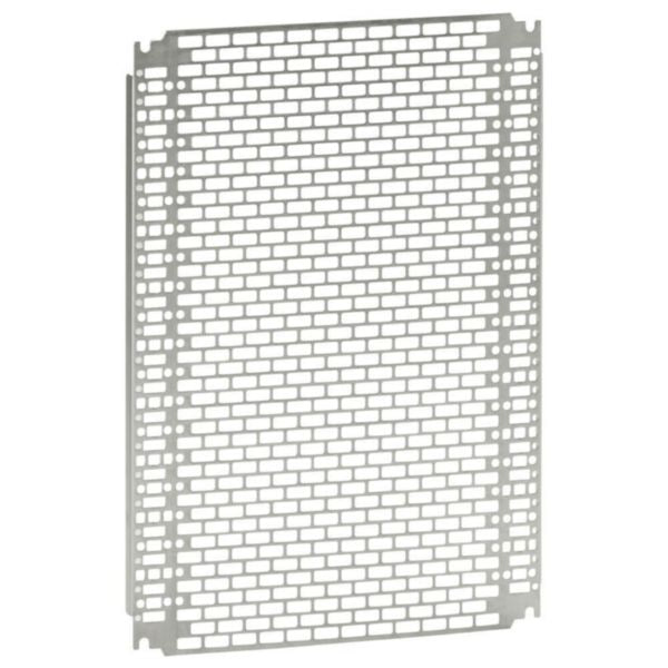 Plaque de montage perforée accessoires Atlantic & Marina 400 mm, en acier, 500 mm – Legrand 036015