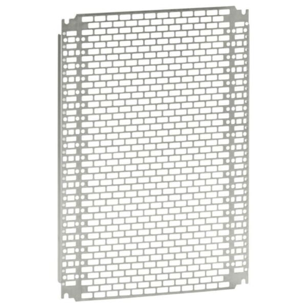 Plaque de montage perforée accessoires Atlantic & Marina 400 mm, en acier, 600 mm – Legrand 036016