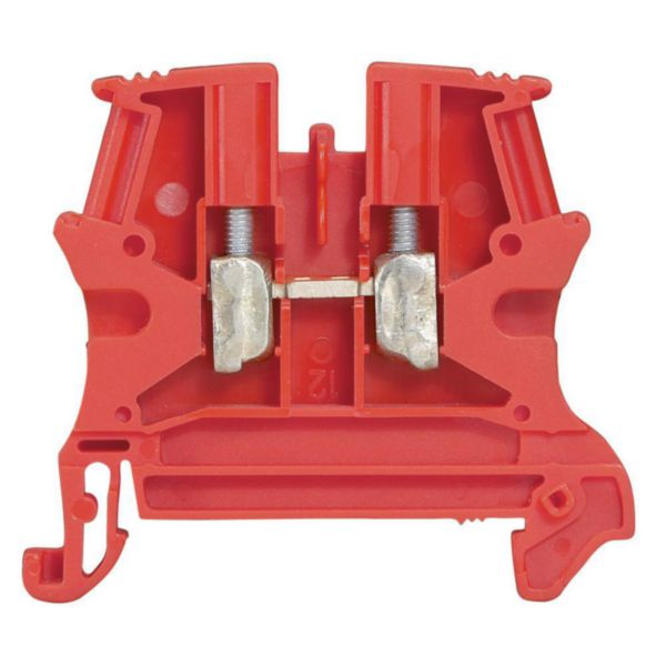 Bornier Viking 3 coloris rouge, 24A, 800V, connexion à vis, rail DIN 35mm – Legrand 037130 – lot de 60