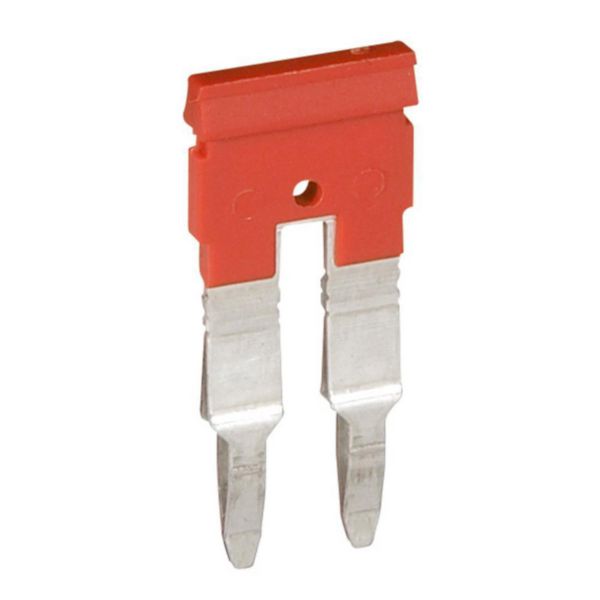 Peigne de pontage pour bornier Viking 3 2 blocs, pas 6mm, équipotentiel, USB-A, rouge – Legrand 037505 – lot de 50