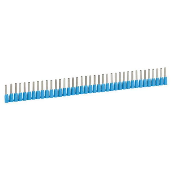 Embouts Starfix en bandes 0,75 mm², coloris bleu, en polypropylène, cuivre, longueur 8 mm – Legrand 037662