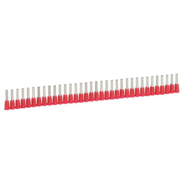Embouts Starfix en bandes 1 mm², 1 mm, cuivre, coloris rouge, en polypropylène – Legrand 037663