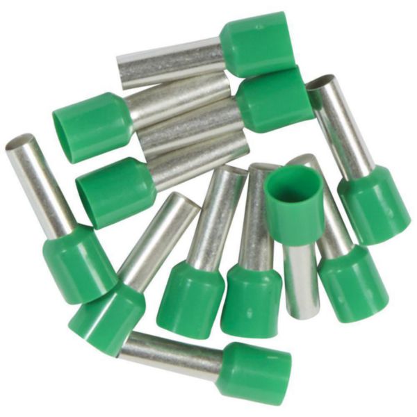 Embouts Starfix 6 mm², 6 mm, coloris vert, en polypropylène, cuivre – Legrand 037768 – lot de 250