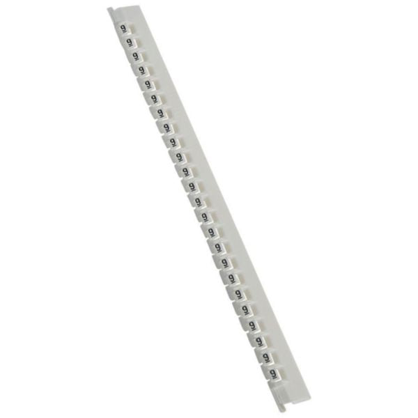 Repère de câble Memocab, coloris blanc, numéro 9, 2,2 mm, en plastique, 2,3 mm – Legrand 037803 – lot de 600