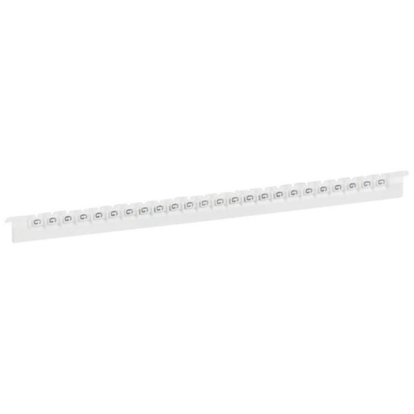 Repère de câble Memocab, coloris blanc, coloris noir, lettre O, 2,2 mm, en plastique, G – Legrand 037832 – lot de 240