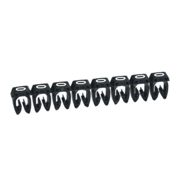 Repère de câble CAB 3 0.8 - 1,4 mm, en plastique, 2 - 3,2 mm, coloris noir, 3 mm – Legrand 038210 – lot de 1200