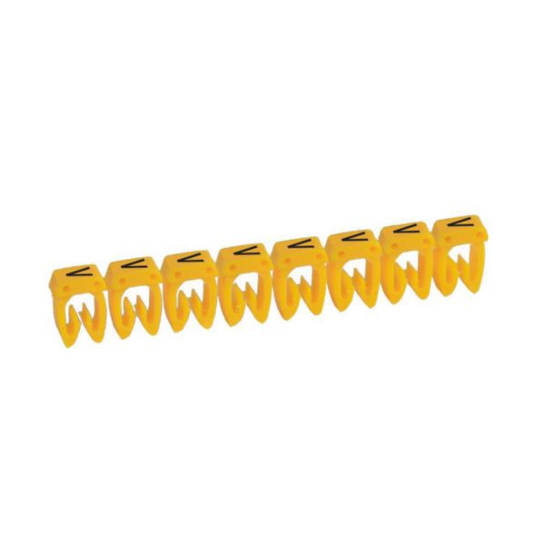 Repère de câble CAB 3 1,5 mm², lettre V, 1,4 mm, en plastique, 3,2 mm – Legrand 038321