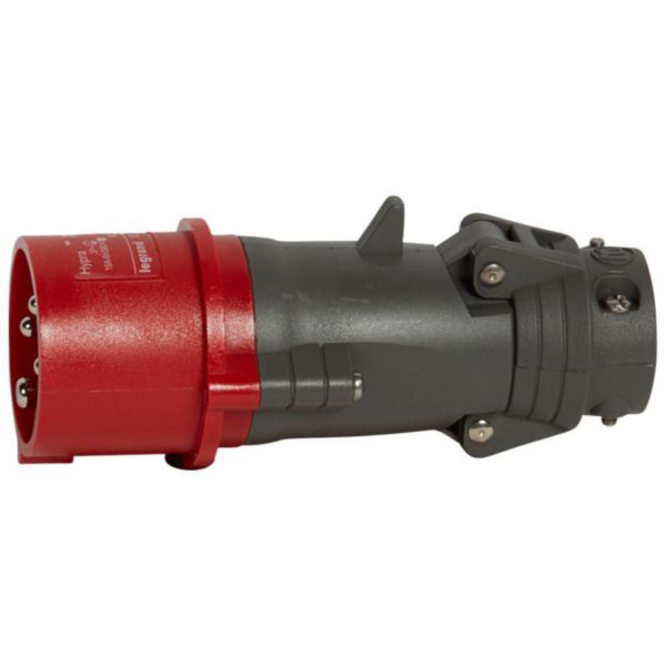Fiche droite Hypra IP44, 380/415V, 16A, 3P+E, 4P, plastique – Legrand 052243