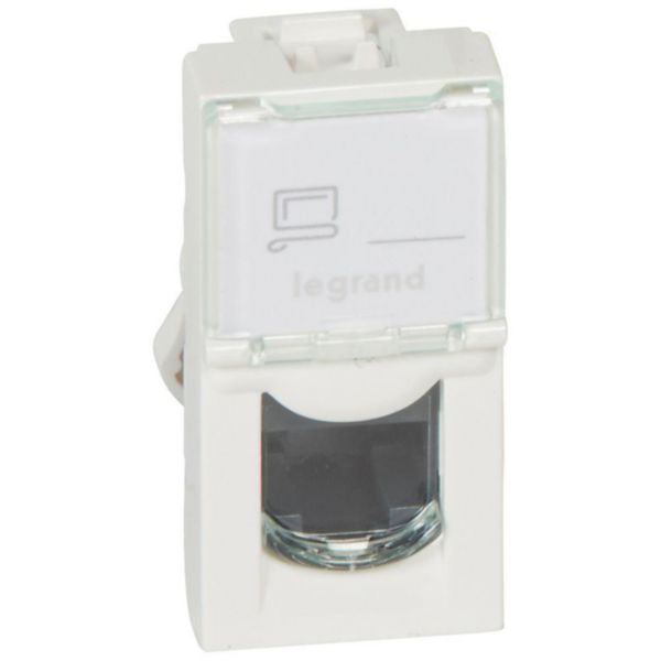 Prise RJ45 Mosaic 1 module, Cat 5E, UTP, blanc, IP20 – Legrand 076551