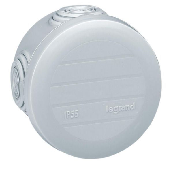 Boîte de dérivation Plexo Ø70mm, 46mm, gris, IP55 – Legrand 092001 – lot de 100